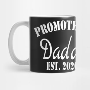 Promoted to Daddy 2020 T Shirt Fathers Day for New Best Dad Ever Husband Mug